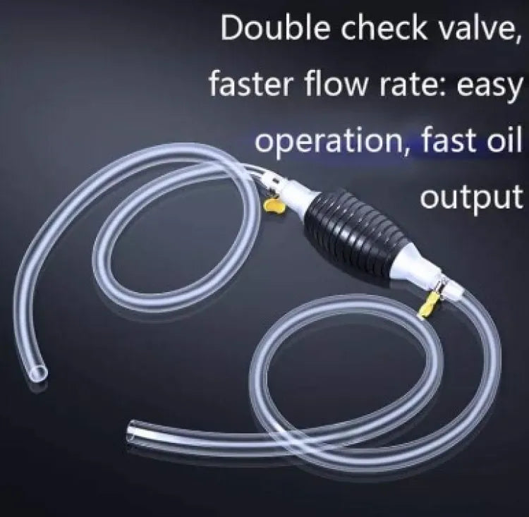 Multipurpose Liquid Transfer Pump | Portable Manual Oil, Water, Fuel Hand Transfer Pump - 5 ft (random color)