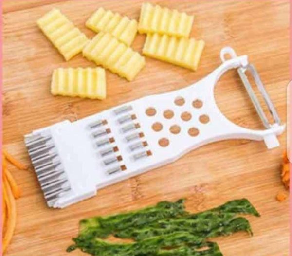 Multifunctional Fruit Vegetables Peeler Grater Shredder Cutter – Pack of 3 (Random Color)