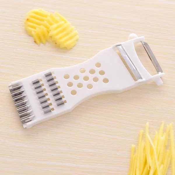 Multifunctional Fruit Vegetables Peeler Grater Shredder Cutter – Pack of 3 (Random Color)
