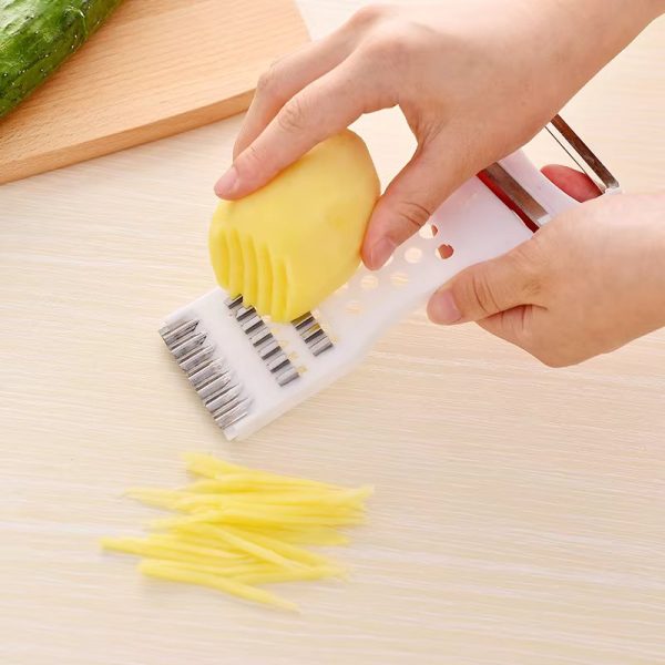 Multifunctional Fruit Vegetables Peeler Grater Shredder Cutter – Pack of 3 (Random Color)