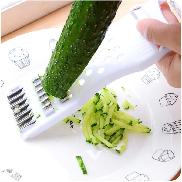 Multifunctional Fruit Vegetables Peeler Grater Shredder Cutter – Pack of 3 (Random Color)