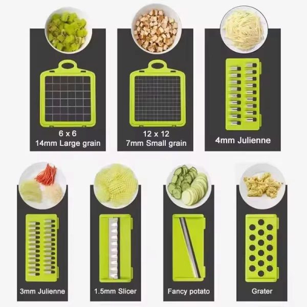 16 In1 Mandoline Slicer Veggie Food Chopper