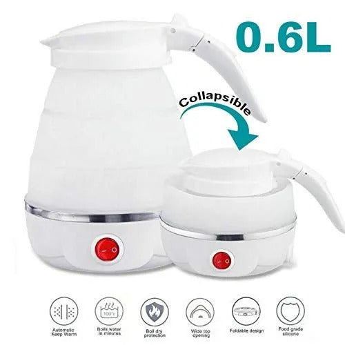 Foldable And Portable Teapot Water Heater Electric Kettle 0.6L (Random Colors)