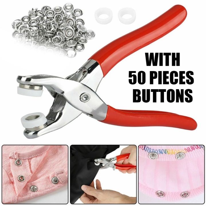 Metal Hand Press Tich Button Machine metal good quality - 50 PCs button