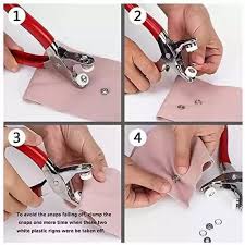 Metal Hand Press Tich Button Machine metal good quality - 50 PCs button