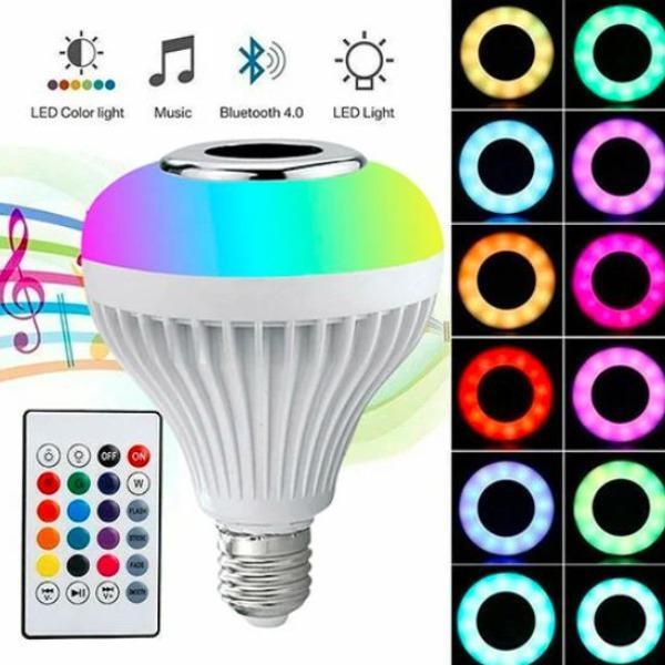 Smart LED Light Bulb with Built-in Bluetooth Speaker + Remote | Best Quality Bluetooth Speaker