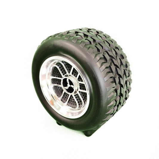 High-Powered Tyre-Shaped Bluetooth Speaker with Deep Extra Bass – Portable Wireless Speaker with Dynamic Sound, LED Lights &amp; Unique Tyre Design for Home, Car, and Outdoor Use