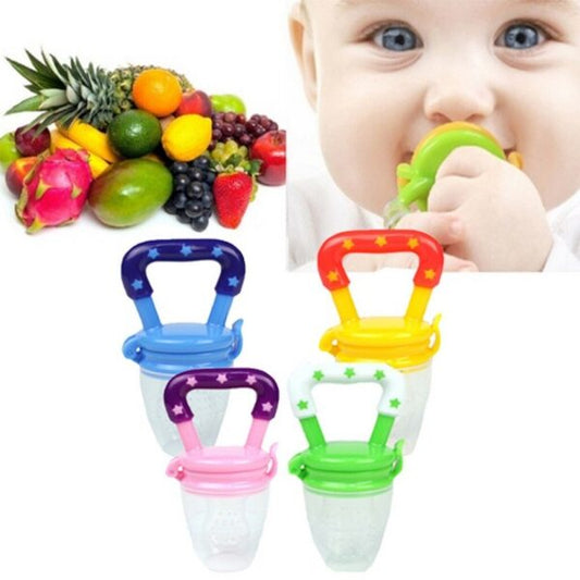 Baby Fruit Pacifier | Fresh Fruit Feeder, Teething &amp; Nibbler Toy for Infant | Safe Silicone Pacifier (Random Color)