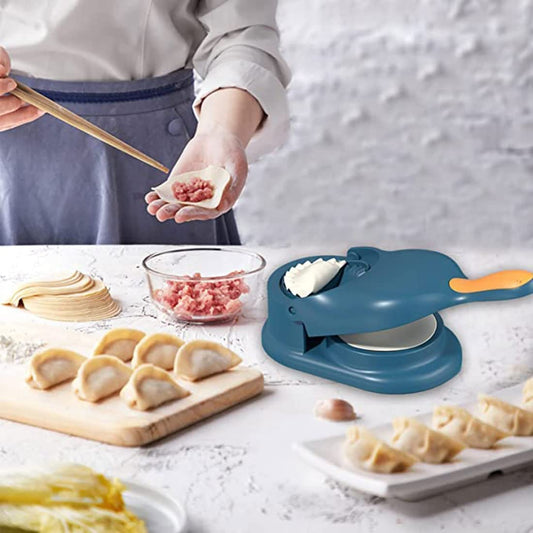 2-in-1 Dumpling Maker | Samosa & Momos Tool  (Random Colour)