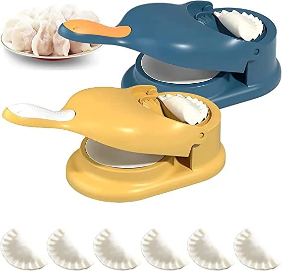 2-in-1 Dumpling Maker | Samosa & Momos Tool  (Random Colour)