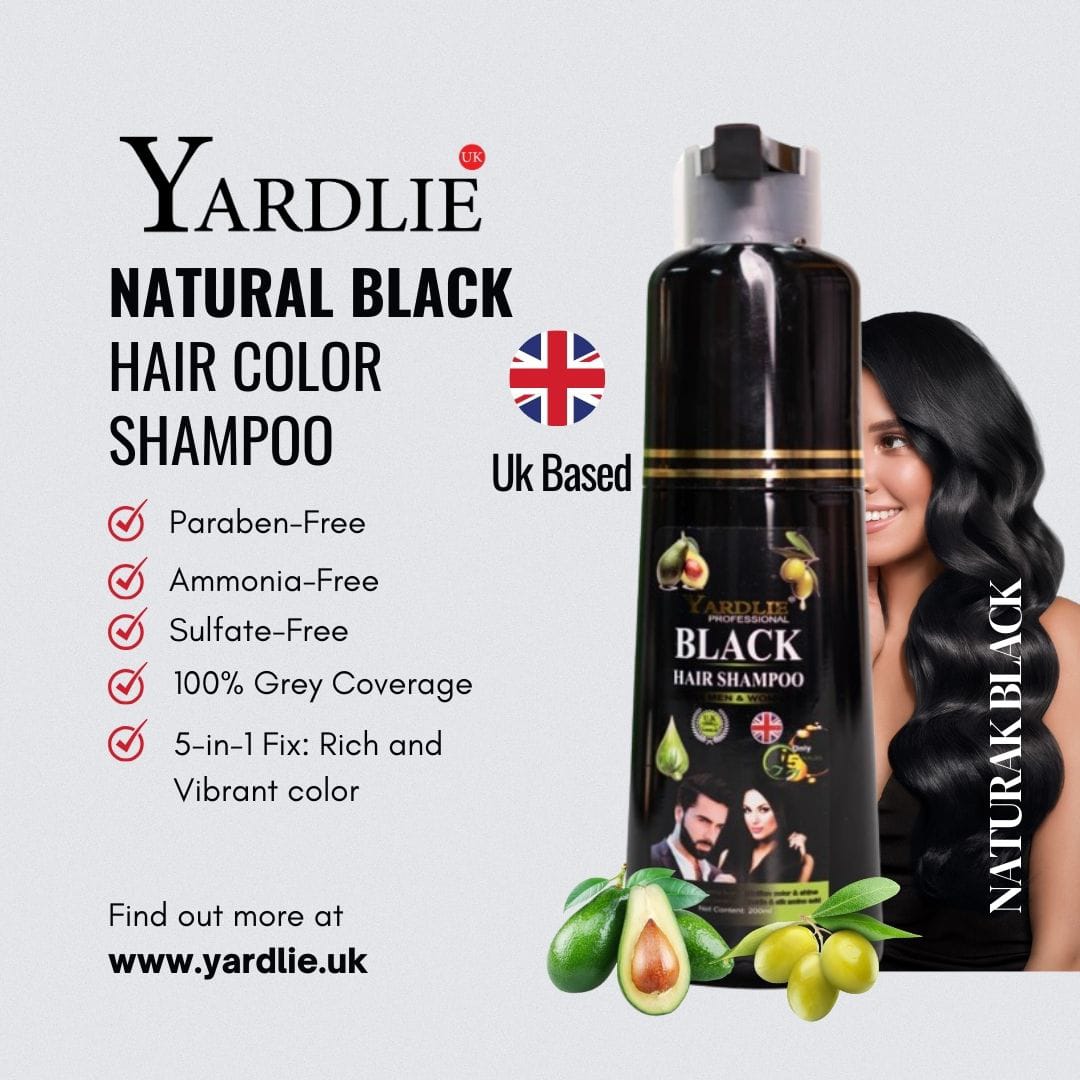 100% Original Yardlie Hair Color Shampoo [Black &amp; Dark Brown Colors] | 200ml