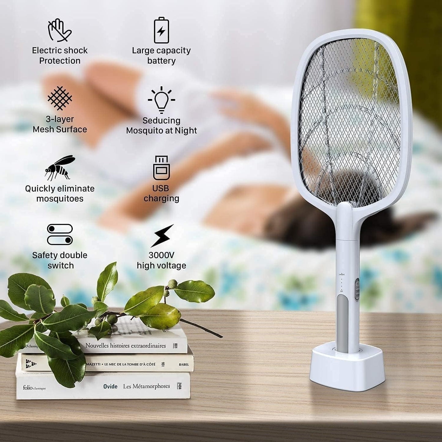 Electric Mosquito Racket | USB Rechargeable