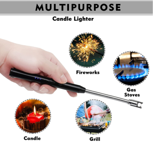 Arc Lighter With USB Charging | Flameless Windproof | Rotate 360 Degrees