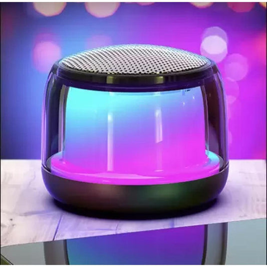 Mini Bluetooth Wireless Portable Speaker with LED Light &amp; High Bass Sound | Best Quality RGB Light Speaker - Portable Bluetooth Speaker
