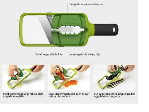 Multi-grip Mandoline, Vegetable Cutter Fruit Slicers Grater Magic Kitchen Household Slicer(Random Color)