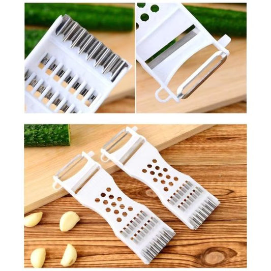 Multifunctional Fruit Vegetables Peeler Grater Shredder Cutter – Pack of 3 (Random Color)