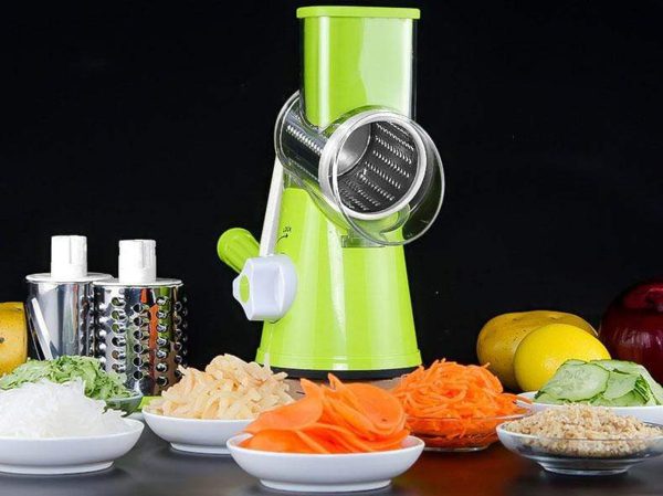 2 In 1 Multifunctional Manual Vegetable Table Top Drum Cutter Slicer