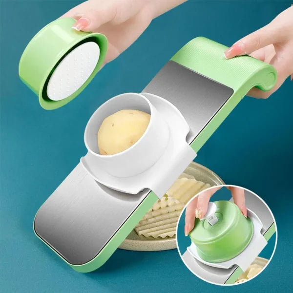 Stainless Steel 5 in 1 Multifunctional Vegetable Cutter Grater For Vegetables Slicers | Mandoline Slicer