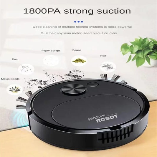 Portable Mini Wireless Smart Sweeping Robot Mopping 3 in 1 Rechargeable Cleaning Machine Vacuum Cleaner Robot (Random Colors)